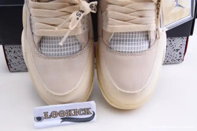 Official Maikesneakers x Jordan Air CV9388-100 4 Sail Off-White 0419
